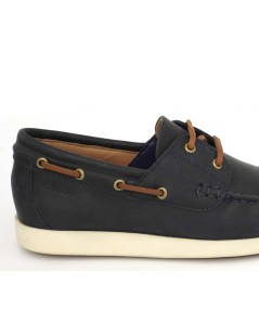 Clarks Stringate Uomo Vela Laccio Cuoio Ingrassato Blu Notte