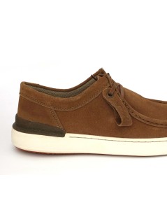 Clarks Stringate Courtlite Wally Ingegnere Nabuk Cognac