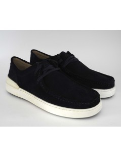 Clarks Stringate Courtlite Wally Ingegnere Nabuk Navy