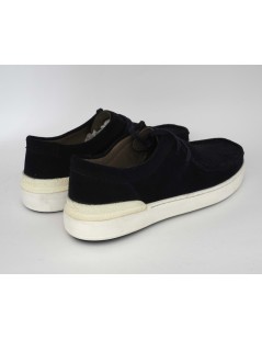 Clarks Stringate Courtlite Wally Ingegnere Nabuk Navy