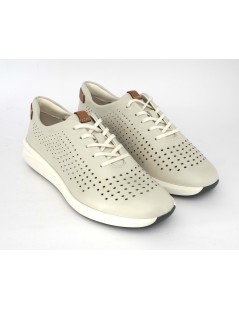 Clarks Sneakers Donna Pelle Traforata Plantare Cloud Bianco