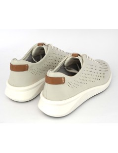 Clarks Sneakers Donna Pelle Traforata Plantare Cloud Bianco