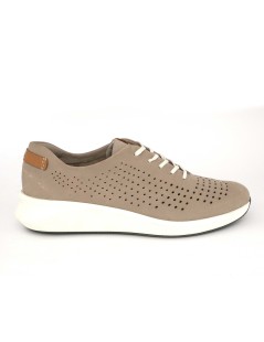 Clarks Sneakers Donna Camoscio Traforato Plantare Cloud Pietra