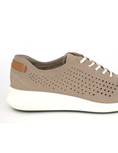 Clarks Sneakers Donna Camoscio Traforato Plantare Cloud Pietra