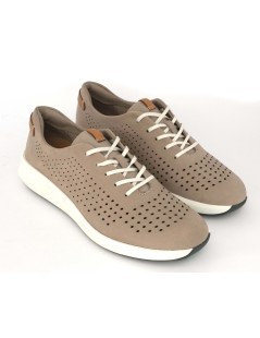 Clarks Sneakers Donna Camoscio Traforato Plantare Cloud Pietra