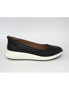 Clarks Ballerina Sportiva con Plantare Nappa Nero