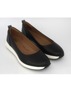 Clarks Ballerina Sportiva con Plantare Nappa Nero