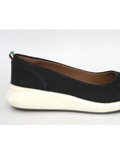 Clarks Ballerina Sportiva con Plantare Nabuk Blu