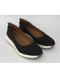 Clarks Ballerina Sportiva con Plantare Nabuk Blu