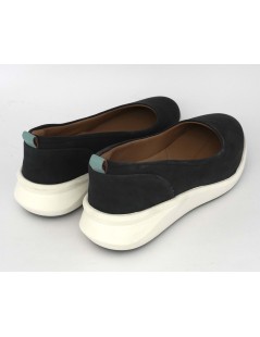 Clarks Ballerina Sportiva con Plantare Nabuk Blu