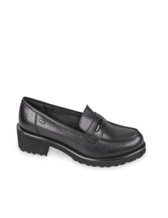 Valleverde Mocassino Fondo Carro College Tutto Pelle Nero