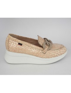 Callaghan Hanna Mocassino Naplak Zeppa Morsetto Rosa