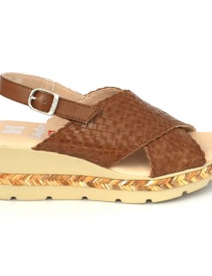 Callaghan Sandalo Zeppa Inserto Corda Intreccio Incrocio Cuoio