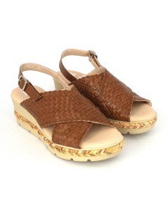 Callaghan Sandalo Zeppa Inserto Corda Intreccio Incrocio Cuoio