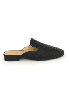 Carmela Sabot Tacco Basso Pelle Stampata Nero