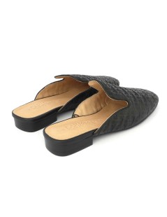 Carmela Sabot Tacco Basso Pelle Stampata Nero