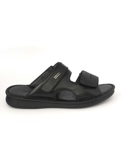 Baldassarri F Ciabatta 2 Fasce Memory Nappa Tejus Nero