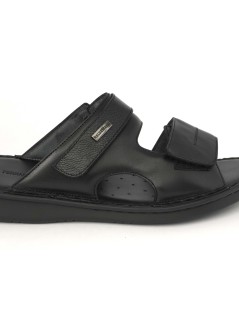Baldassarri F Ciabatta 2 Fasce Memory Nappa Tejus Nero