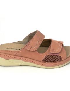 F.lli Tomasi Ciabatta Estraibile 2 Velcro Nabuk Elastic Laterali Rosa