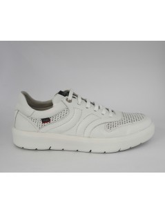 Callaghan Sneakers Uomo Cassetta Pelle Traforata Bianco