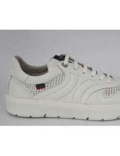 Callaghan Sneakers Uomo Cassetta Pelle Traforata Bianco