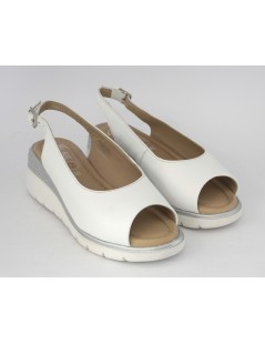 Ara Shoes Sandalo Zeppa Media Ultrasoft Nappa Bianco
