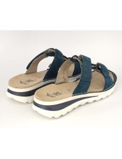 Ara Shoes Ciabatta Doppio T Velcro Plantare Camoscio Smeraldo