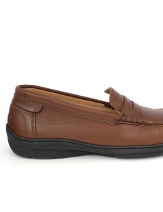 Boomerang Mocassino Uomo Antistatica Cucito Nappa Bruciato