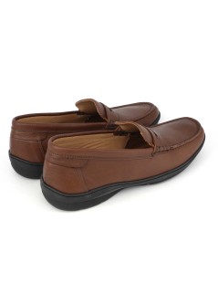 Boomerang Mocassino Uomo Antistatica Cucito Nappa Bruciato