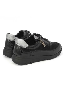 Grunland Sneakers con Plantare Zip Camoscio Naplak Nero