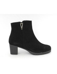 Susimoda Tronchetto Classic Tacco Medio Camoscio Nero