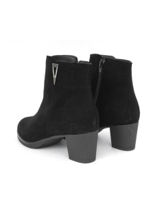 Susimoda Tronchetto Classic Tacco Medio Camoscio Nero