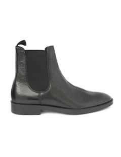 Soldini Uomo Beatles Pelle Martellata Boot Duck Nero