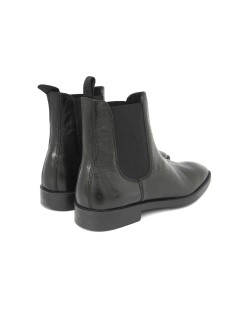Soldini Uomo Beatles Pelle Martellata Boot Duck Nero