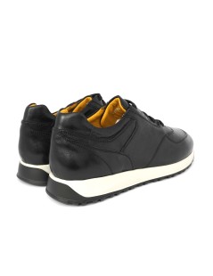 Soldini Sneakers Uomo Hoga Fondo Bianco Pelle Nero