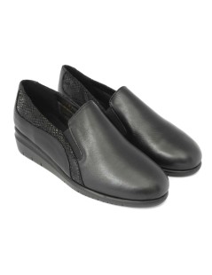 Susimoda Mocassino Classico Zeppa Media Nappa Soft Nero
