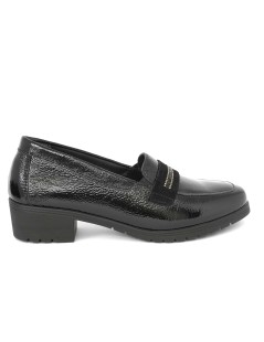 Susimoda Mocassino Tacco Medio Morsetto Strass Naplak Nero