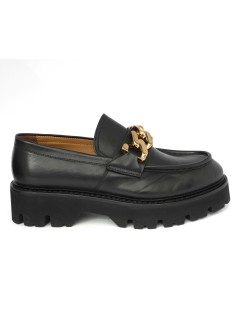 Triver Flight Mocassino Fondo Carro Accessorio Pelle Nero