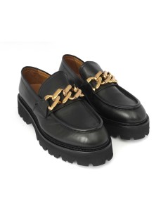 Triver Flight Mocassino Fondo Carro Accessorio Pelle Nero