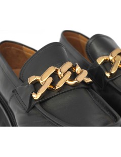 Triver Flight Mocassino Fondo Carro Accessorio Pelle Nero