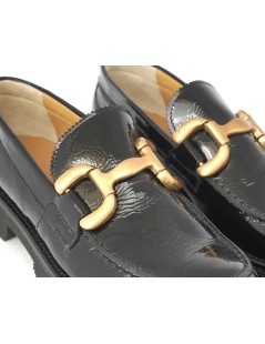 Triver Flight Mocassino College Accessorio Medio Naplak Nero