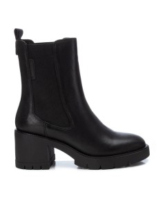 Carmela Tronchetto Kombat Boot Elastico Zip Interna Pelle Nero