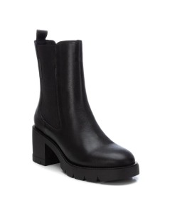 Carmela Tronchetto Kombat Boot Elastico Zip Interna Pelle Nero