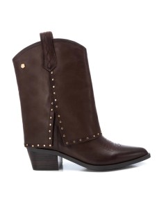 Carmela Texano Mid Risvolto Borchiette Pelle Marrone