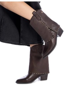 Carmela Texano Mid Risvolto Borchiette Pelle Marrone