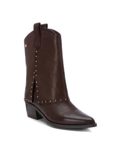 Carmela Texano Mid Risvolto Borchiette Pelle Marrone