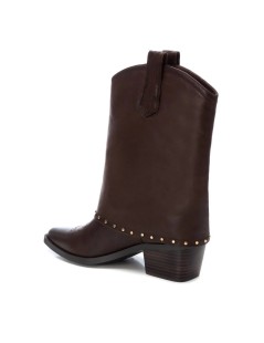 Carmela Texano Mid Risvolto Borchiette Pelle Marrone