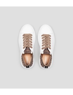 Alexander Smith Sneakers Fondo Medio Strass Bianco Bronzo