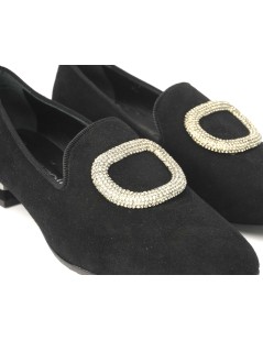 Le Gazzelle Mocassino Pantofolina Accessorio Gioiello Nero