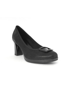 Donna Serena Decollette Tacco Medio Plateau Nero